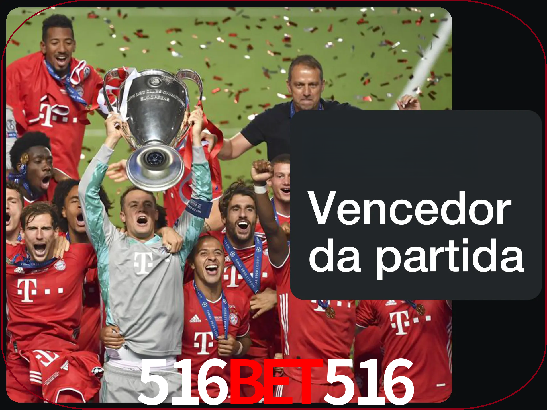 Aposte no vencedor e ganhe uma grande quantia de dinheiro.
