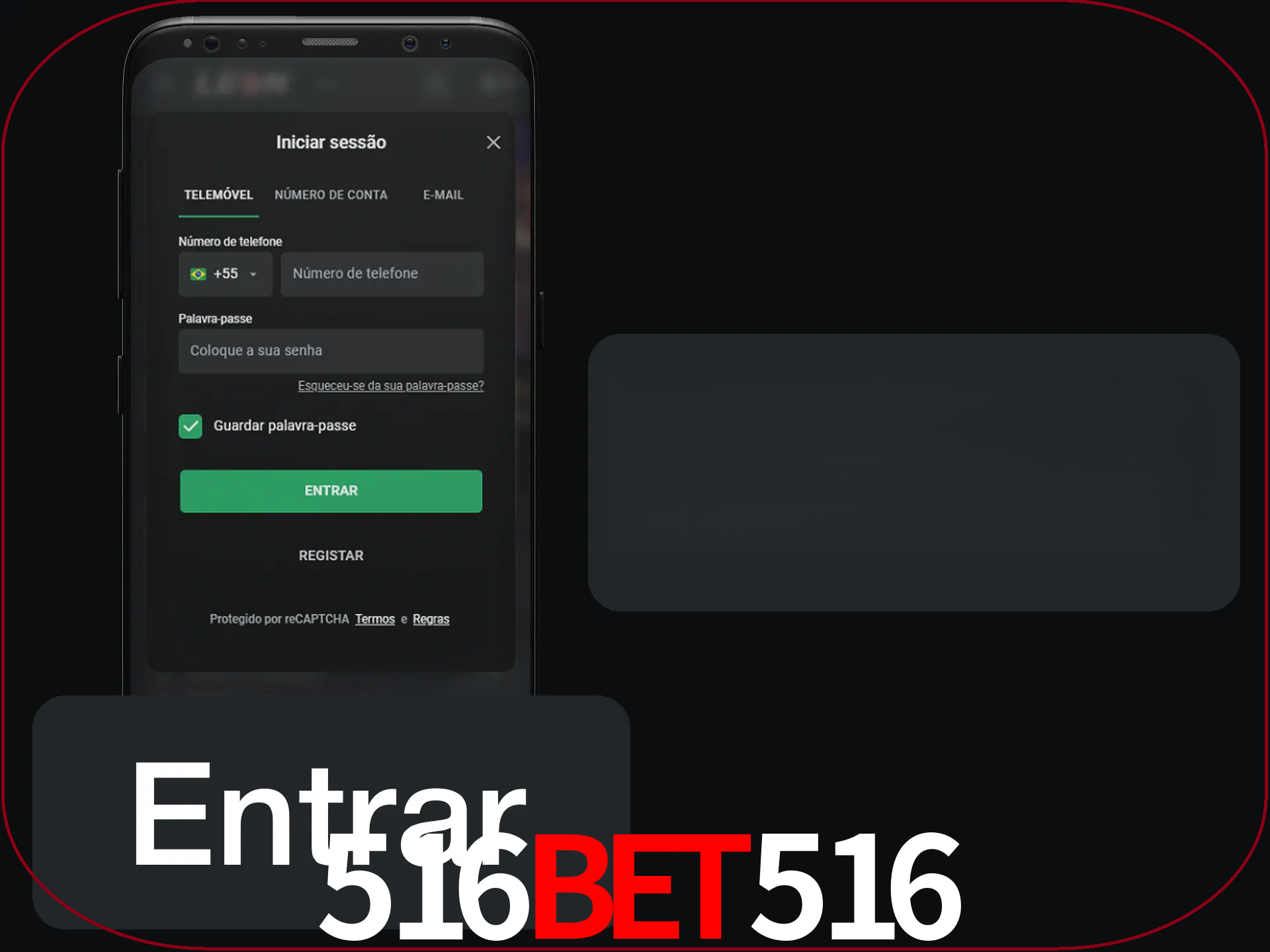 Faça o login para começar a apostar e jogar no cassino.